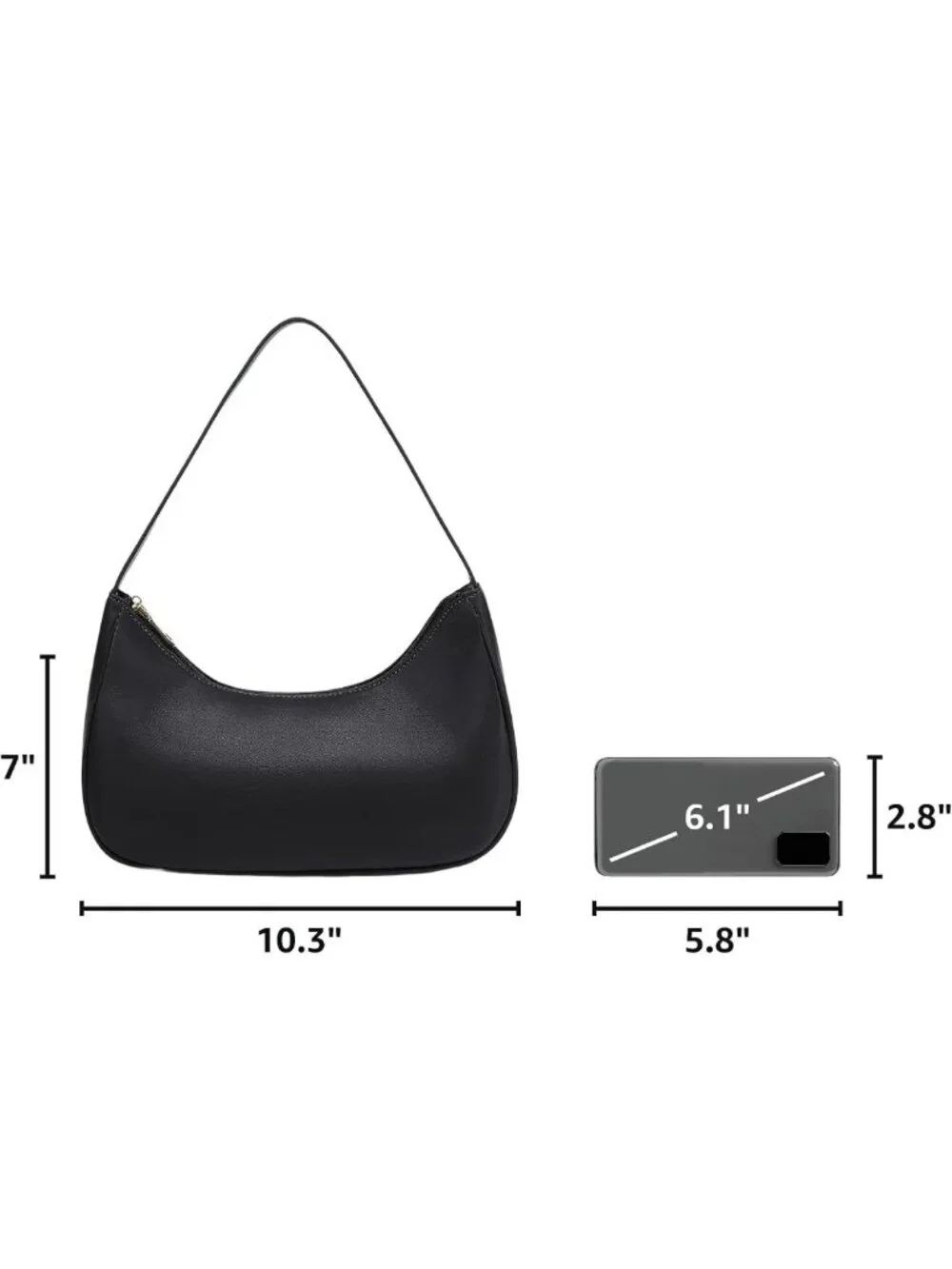 Stylish Women's Hobo Tote Bag - Cute Mini Clutch & Underarm Purse for Daily Use